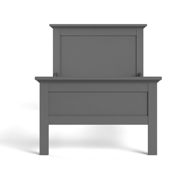 Frisenborg mat gr enkeltseng 90 x 200 cm med hovedgrde