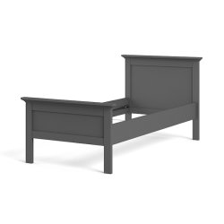 Frisenborg mat gr enkeltseng 90 x 200 cm med hovedgrde