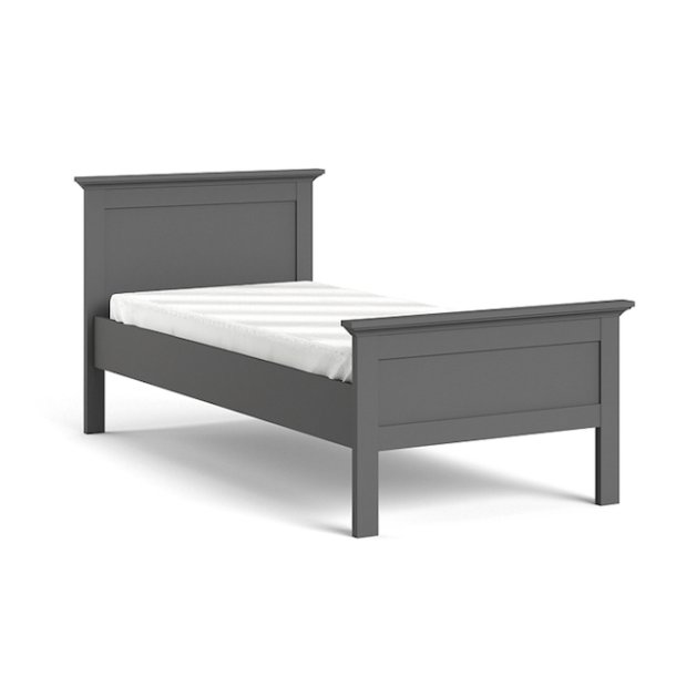 Frisenborg mat gr enkeltseng 90 x 200 cm med hovedgrde