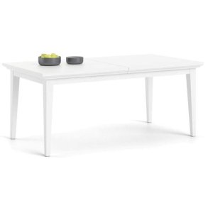Frisenborg hvidt spisebord med bordplademl 180 x 95 cm.