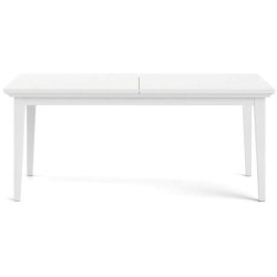 Frisenborg hvidt spisebord med bordplademl 180 x 95 cm.
