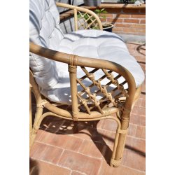 Capri kurvembelst i natur-rattan med sofa, bord og 2 stole 