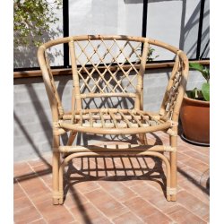 Capri kurvembelst i natur-rattan med sofa, bord og 2 stole 