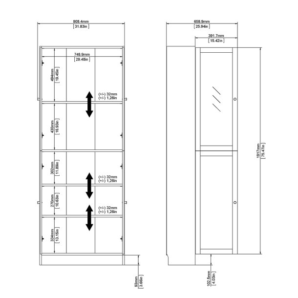  Alfa hvid bogreol opstilling 316 cm bred 