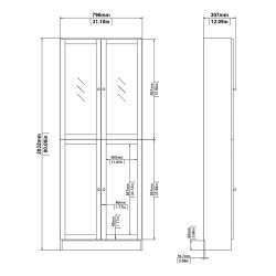  Alfa hvid bogreol opstilling 316 cm bred 