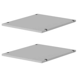 Hyldepakke med 2 stk 50 cm bredde hylder til Walk-in 220 skabe. 