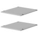 Hyldepakke med 2 stk 50 cm bredde hylder til Walk-in 220 skabe. 