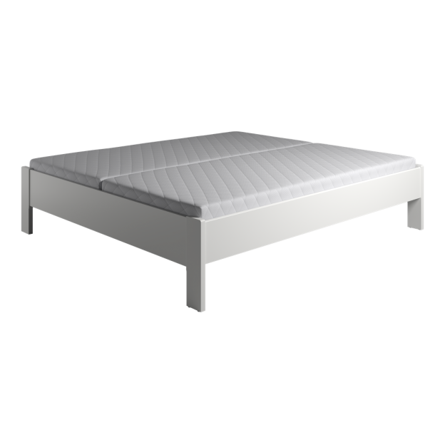 Krone seng uden gavl som enkelt og dobbeltseng bredde fra 70-180 cm og lngde fra 190-210 cm.