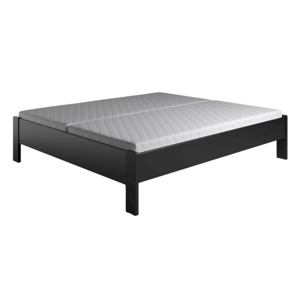 Krone seng uden gavl som enkelt og dobbeltseng bredde fra 70-180 cm og lngde fra 190-210 cm.