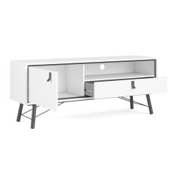 Sor 150 cm TV bord med skab og skuffe - mathvidt