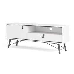 Sor 150 cm TV bord med skab og skuffe - mathvidt