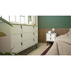 Sor dobbelt kommode, 150 cm mathvid med 6 skuffer