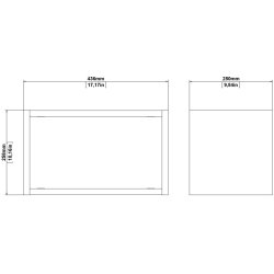 Bars 45 cm bredt vgmodul i valndde look