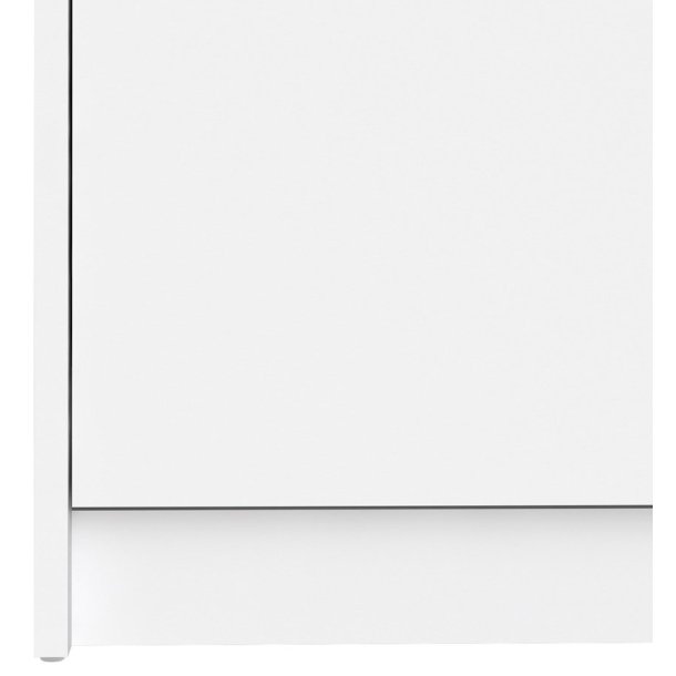 Askepot hvidt skoskab med 2 vippel�ger og plads til 6 par sko.