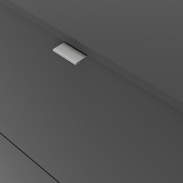 Askepot skoskab mat gr� med 2 vippel�ger og plads til 12 par sko.