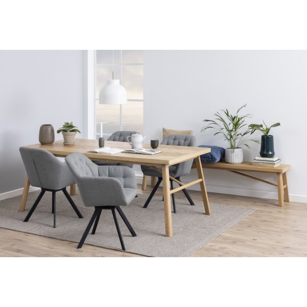 Humlebk spisebord 200 x 100 gte egefiner i sildebensmsnter