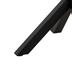 Sorgenfri rundt spisebord 120 cm egefiner vild eg og med sort metalstel.