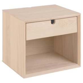 Liseleje 35 cm vgthngt natbord ege finer med 1 skuffe og rum.