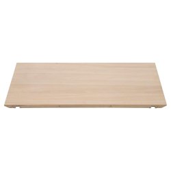 Liseleje 2 stk tillgsplader i hvidpigmenteret ege finer til Liseleje spisebord.