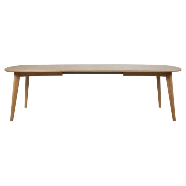 Ambrosius spisebord 180 x 102 cm i olieret ege finer med udtrk til ekstra plader.