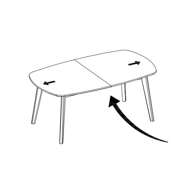 Ambrosius 2 stk tillgsplader i ege finer til Ambrosius spisebord.