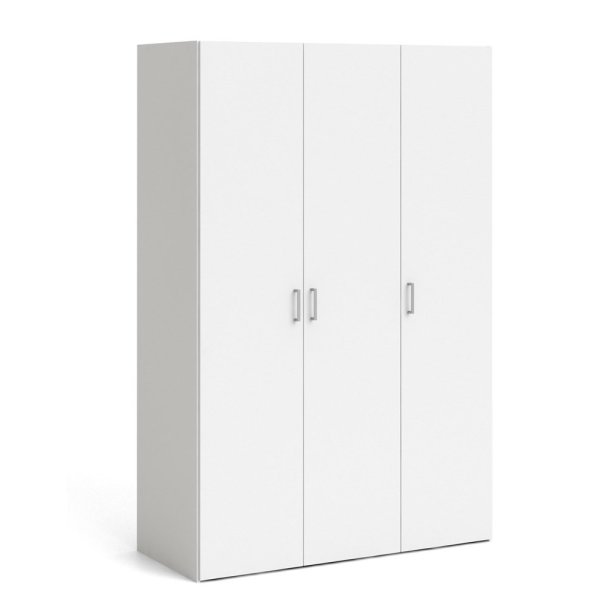 Saga 175  garderobeskab 115 cm bredt, 3 dr og 5 hylder