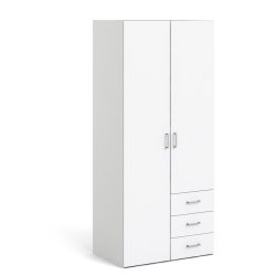 Saga 175 garderobeskab 78 cm bredt, 2 dr og 3 skuffer