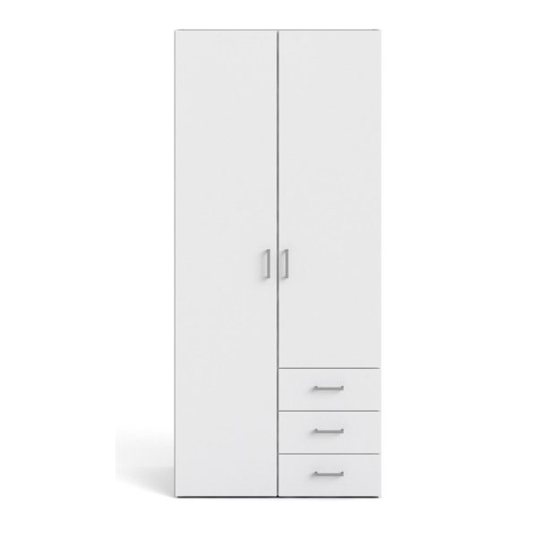 Saga 175 garderobeskab 78 cm bredt, 2 dr og 3 skuffer