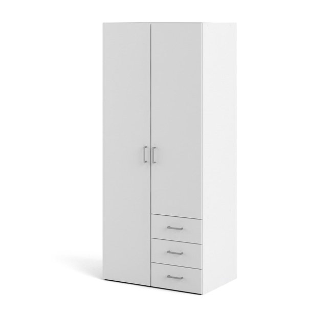 Saga 175 garderobeskab 78 cm bredt, 2 dr og 3 skuffer