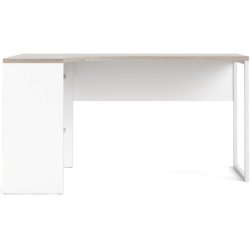 Prestige skrivebord 145 x 81 cm hvid trffel med 2 skuffer.