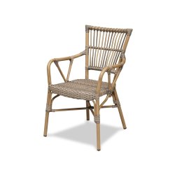Cafe-lux spisebordsstol med armln til inde og udendrs - natur