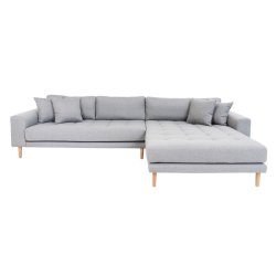 Riviera lounge sofa lysgr, hjrevendt Lngde p 290 cm