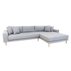 Riviera lounge sofa lysgr, hjrevendt Lngde p 290 cm