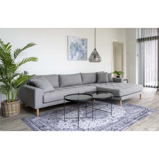 Riviera lounge sofa lysgr, hjrevendt Lngde p 290 cm