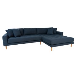  Riviera lounge sofa mrkebl, hjrevendt Lngde p 290 cm