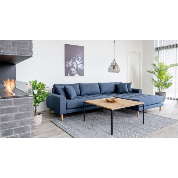  Riviera lounge sofa mrkebl, hjrevendt Lngde p 290 cm