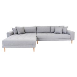 Riviera lounge sofa lysgr, venstrevendt Lngde p 290 cm