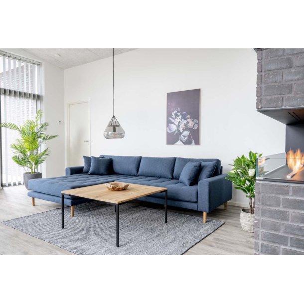 Riviera lounge sofa mrkebl, venstrevendt Lngde p 290 cm