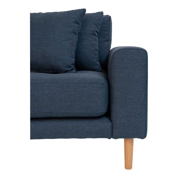 Riviera lounge sofa sennepsgul velour, venstrevendt Lngde p 290 cm