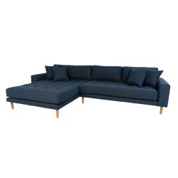 Riviera lounge sofa mrkebl, venstrevendt Lngde p 290 cm