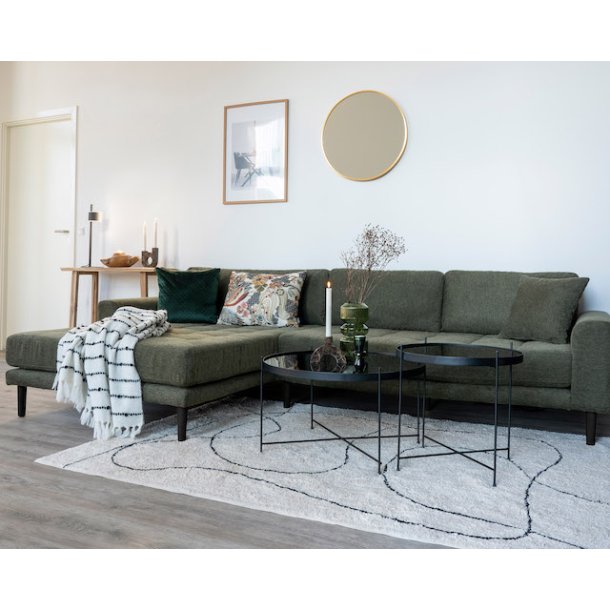  Riviera lounge sofa olivengrn venstre vendt. Lngde 290 cm