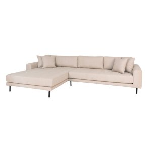 Riviera lounge sofa beige, venstre vendt. Lngde 290 cm