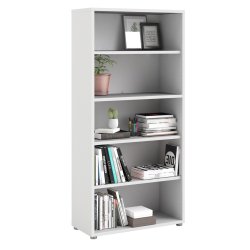  Futura hvid  bogreol med 4 hylder 89,2  x 186 cm 