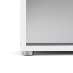 Futura hvid  bogreol med 5 hylder 89,2  x 221,7 cm 