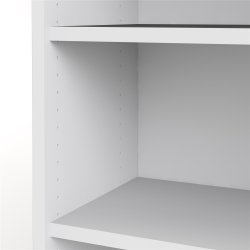 Futura hvid  bogreol med 5 hylder 89,2  x 221,7 cm 