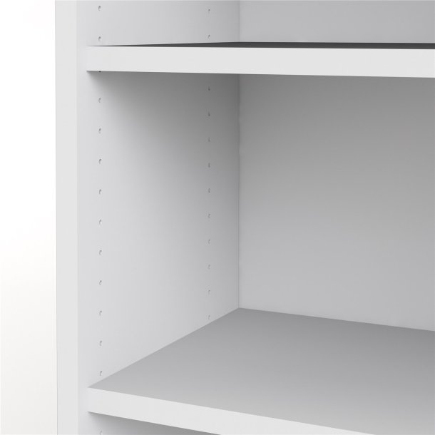 Futura hvid  bogreol med 5 hylder 89,2  x 221,7 cm 