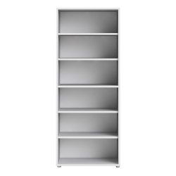 Futura hvid  bogreol med 5 hylder 89,2  x 221,7 cm 