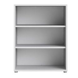 Futura hvid bogreol med 2 hylder 89,2  x 113,4 cm 