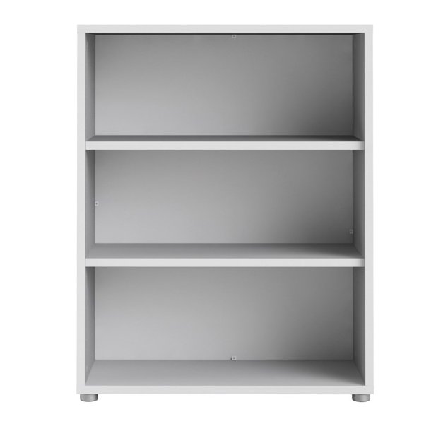 Futura hvid bogreol med 2 hylder 89,2  x 113,4 cm 