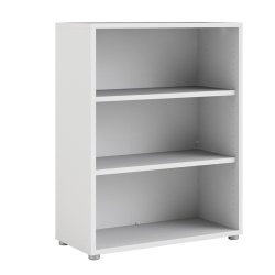 Futura hvid bogreol med 2 hylder 89,2  x 113,4 cm 